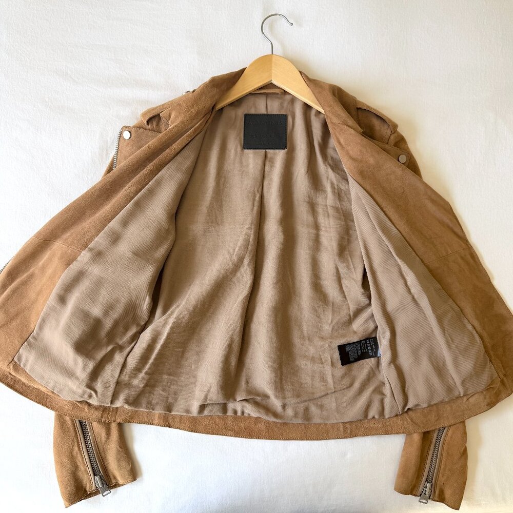 All Saints Richardson Suede Jacket - Picture 7 of 16
